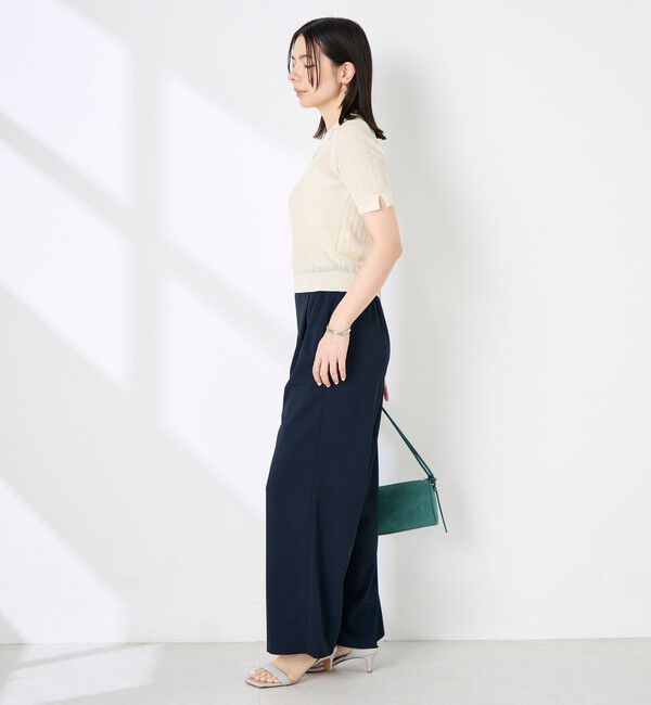 NOLLEY'S sophi「《セットアップ対応》ウォッシャブルツイルイージーワイドパンツ」|その他|