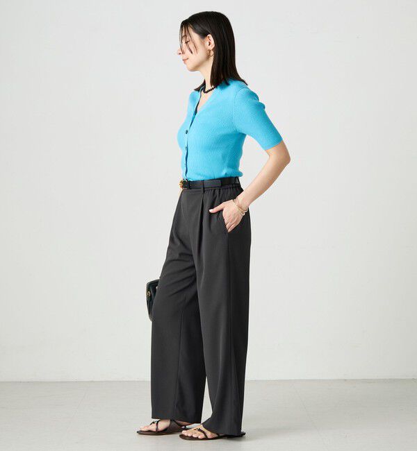 NOLLEY'S sophi「《セットアップ対応》ウォッシャブルツイルイージーワイドパンツ」|その他|