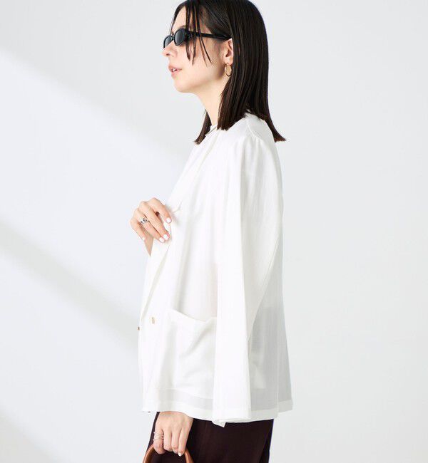 NOLLEY'S sophi「ウォッシャブルリネナチュールシアージャケット」|テーラードジャケット|