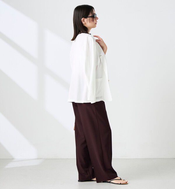 NOLLEY'S sophi「ウォッシャブルリネナチュールシアージャケット」|テーラードジャケット|