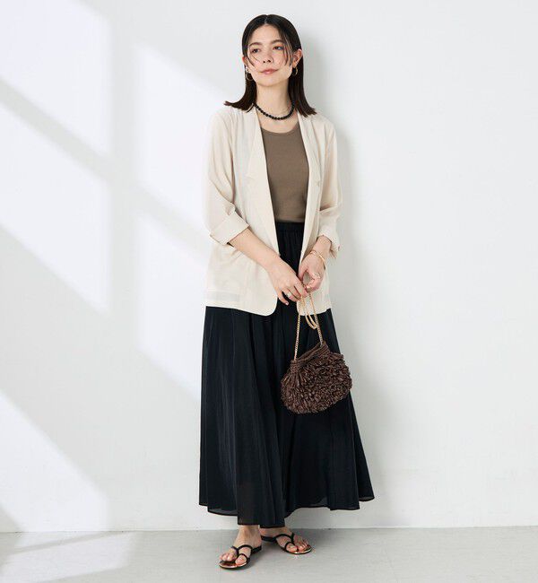 NOLLEY'S sophi「ウォッシャブルリネナチュールシアージャケット」|テーラードジャケット|