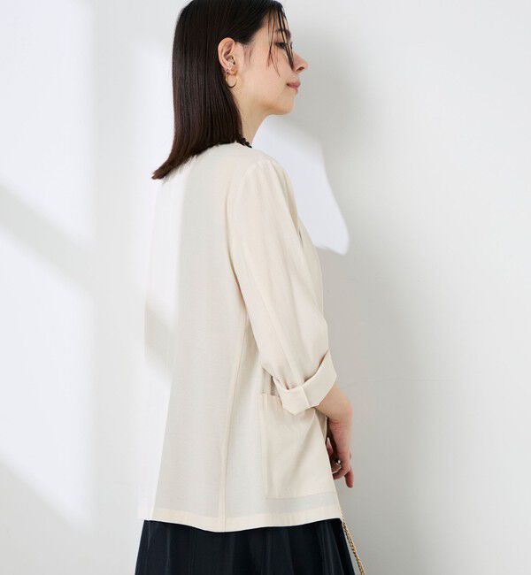 NOLLEY'S sophi「ウォッシャブルリネナチュールシアージャケット」|テーラードジャケット|