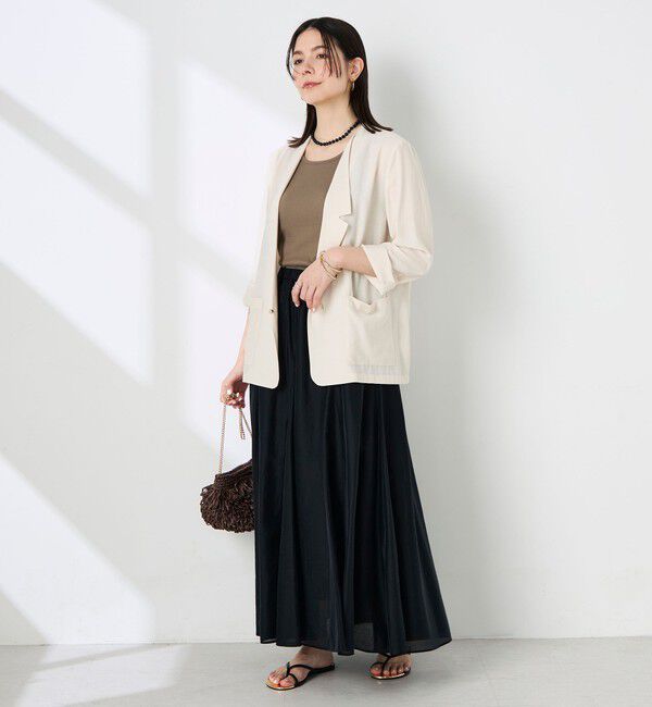 NOLLEY'S sophi「ウォッシャブルリネナチュールシアージャケット」|テーラードジャケット|