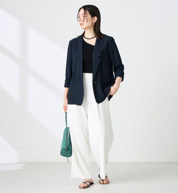 NOLLEY'S sophi「ウォッシャブルリネナチュールシアージャケット」|テーラードジャケット|