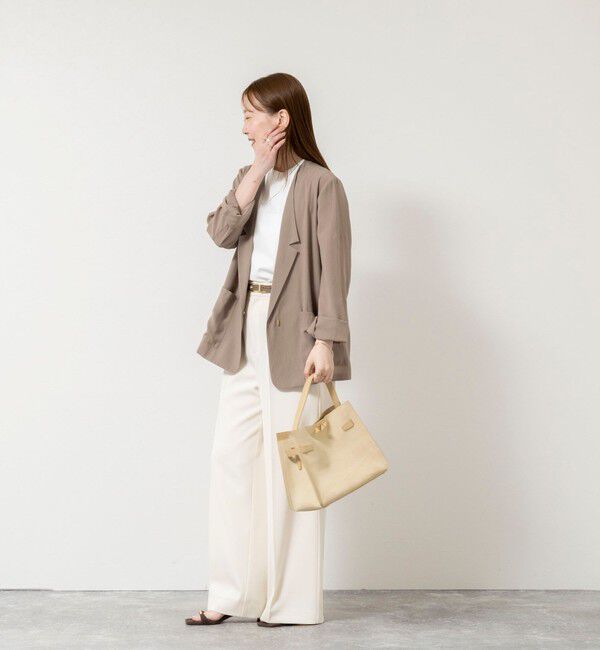 NOLLEY'S sophi「ウォッシャブルリネナチュールシアージャケット」|テーラードジャケット|