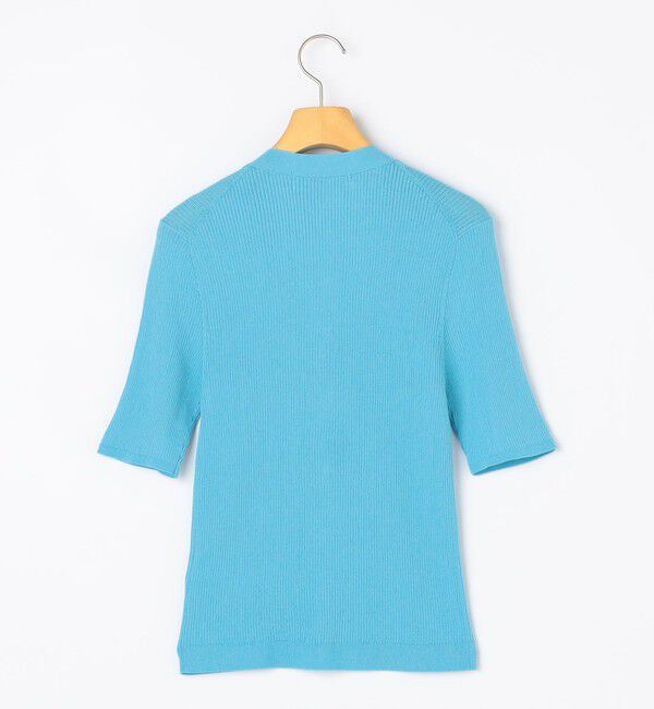 NOLLEY'S sophi「《手洗い可能》綿アセリブ半袖Vネックカーディガン」|カーディガン|