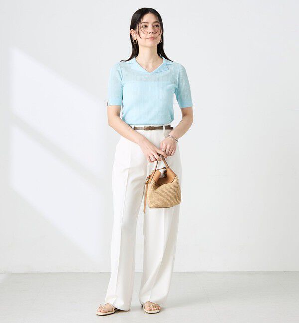 NOLLEY'S sophi「《セットアップ対応》ウォッシャブルドライツイルワイドパンツ」|その他|