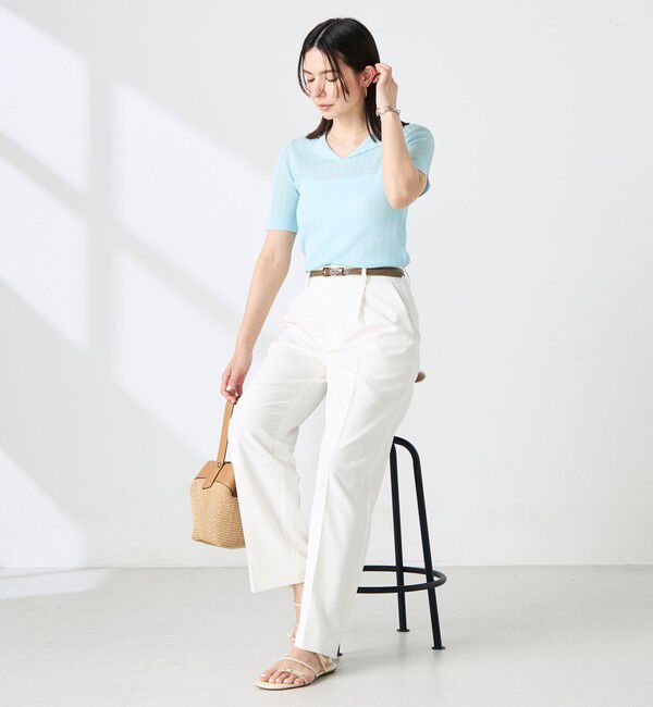 NOLLEY'S sophi「《セットアップ対応》ウォッシャブルドライツイルワイドパンツ」|その他|