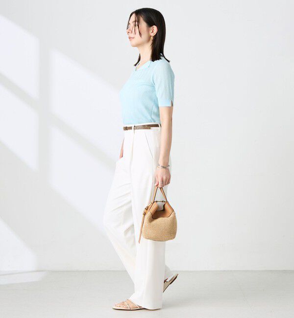 NOLLEY'S sophi「《セットアップ対応》ウォッシャブルドライツイルワイドパンツ」|その他|