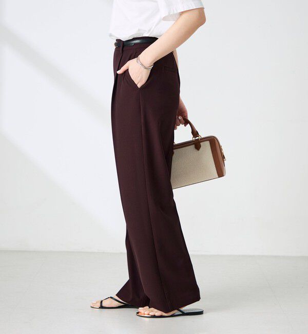 NOLLEY'S sophi「《セットアップ対応》ウォッシャブルドライツイルワイドパンツ」|その他|