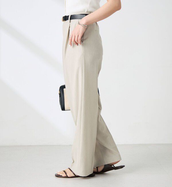 NOLLEY'S sophi「《セットアップ対応》ウォッシャブルドライツイルワイドパンツ」|その他|