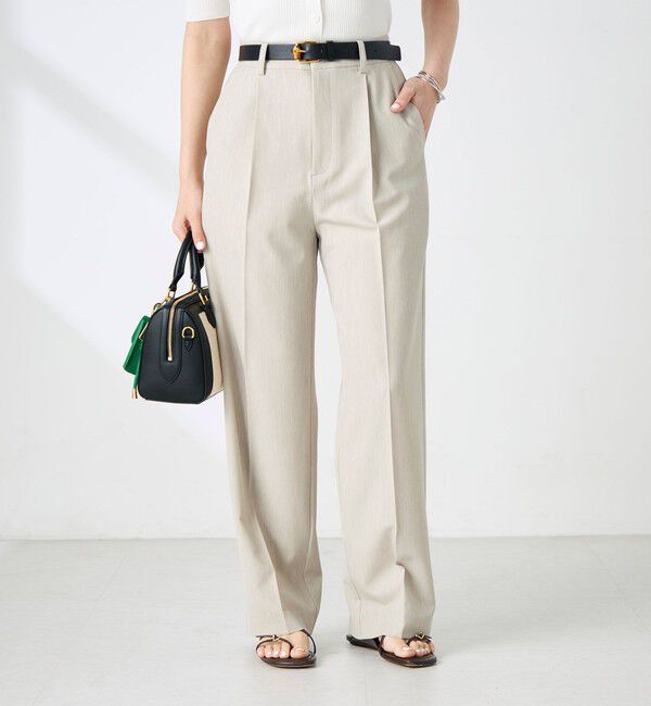 NOLLEY'S sophi「《セットアップ対応》ウォッシャブルドライツイルワイドパンツ」|その他|