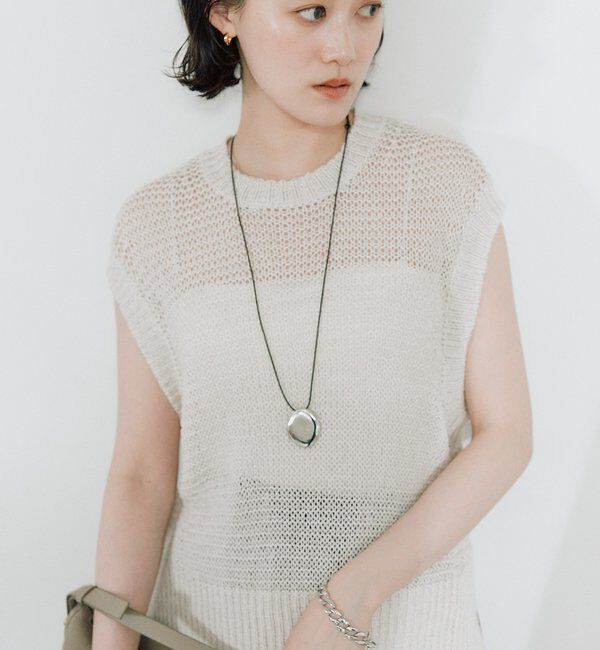 「予約【鮮度抜群】ラスティックニットベスト」|ニット・セーター|