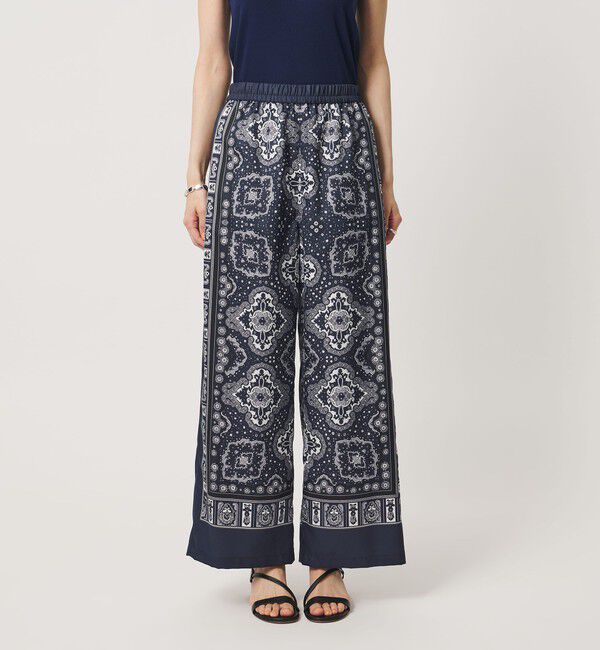 UNITED ARROWS「スカーフ プリント イージーパンツ ‐ウォッシャブル‐」|その他|