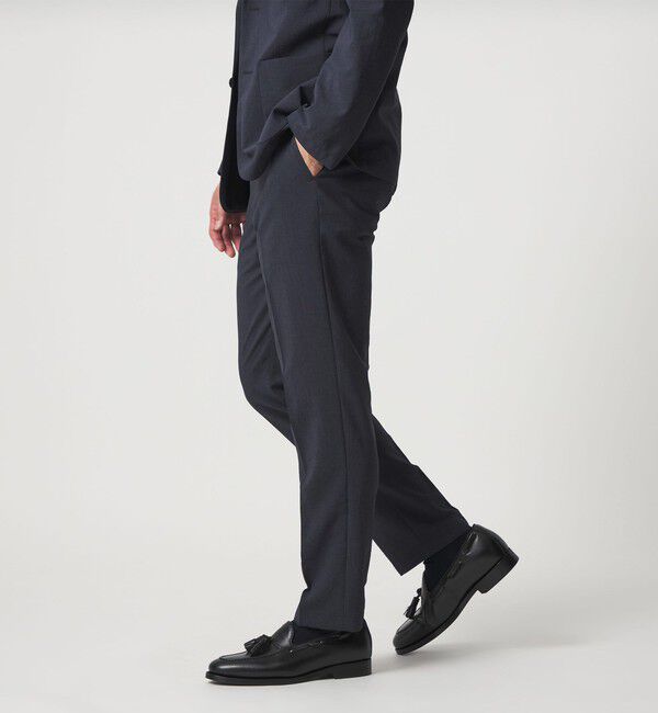 UNITED ARROWS「ポリエステル T＆T ノープリーツ パンツ UA COZY ウォッシャブル ヨコストレッチ」|スラックス|