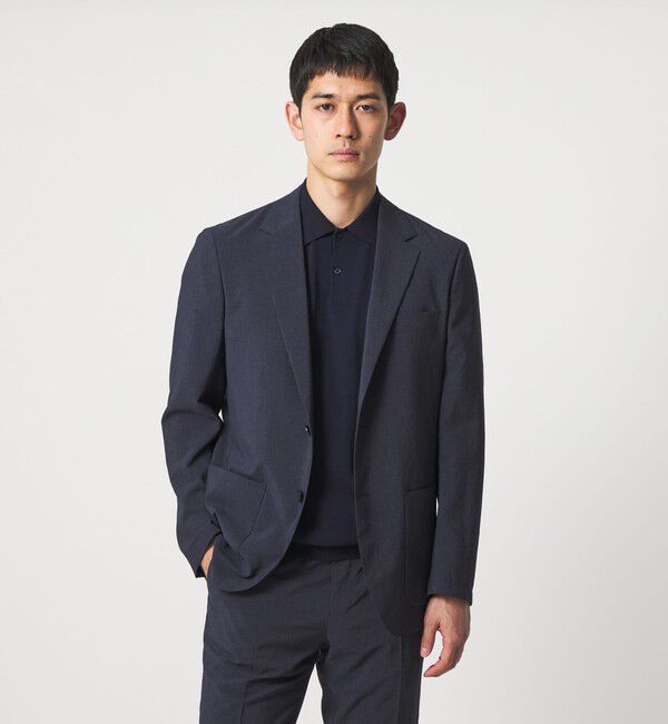 UNITED ARROWS「ポリエステル T＆T 2ボタン テーラードジャケット UA COZY ウォッシャブル ヨコストレッチ」|テーラードジャケット|