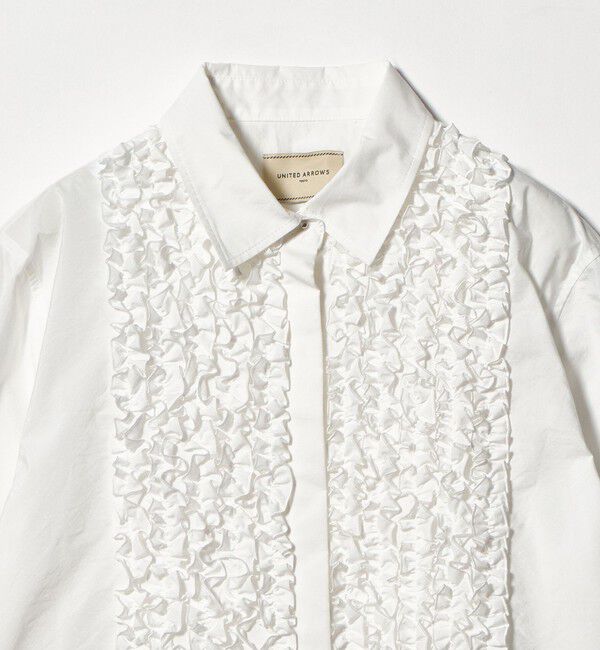 UNITED ARROWS「ファブリカ ミニフリル シャツ」|シャツ・ブラウス|
