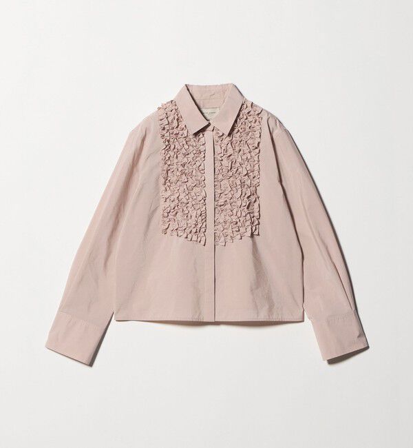 UNITED ARROWS「ファブリカ ミニフリル シャツ」|シャツ・ブラウス|LT.PINK