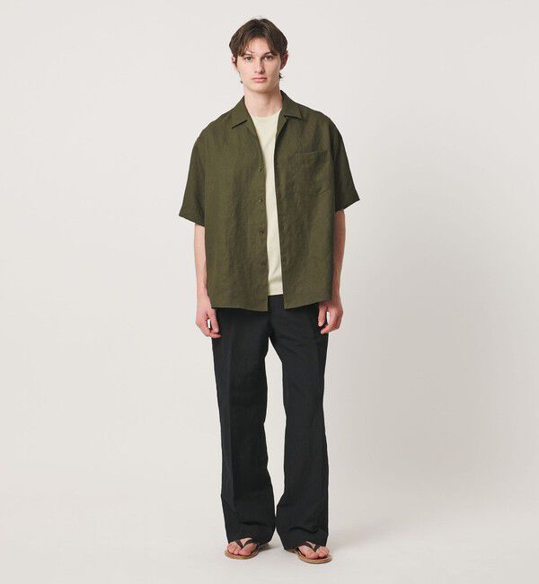 UNITED ARROWS「トリアセテート/ポリエステル ツイル オープンカラーシャツ」|シャツ・ブラウス|