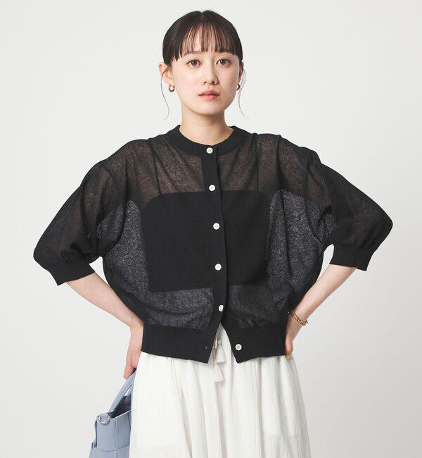 UNITED ARROWS green label relaxing「シアー カーディガン ニット ウォッシャブル」|カーディガン|