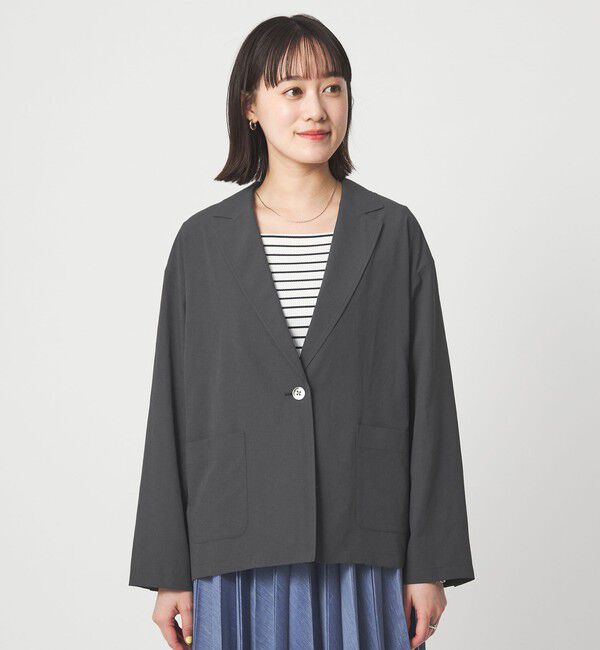 UNITED ARROWS green label relaxing「［size SHORTあり］Breeze Cool ライト ジャケット 吸水速乾 通気性 UVカット」|テーラードジャケット|