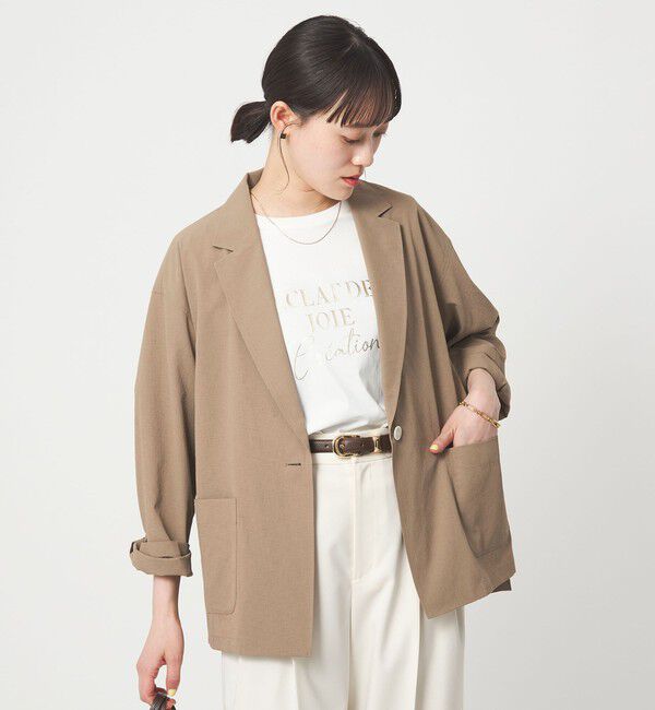 UNITED ARROWS green label relaxing「［size SHORTあり］Breeze Cool ライト ジャケット 吸水速乾 通気性 UVカット」|テーラードジャケット|