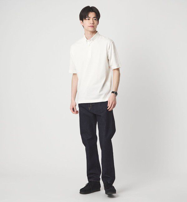 UNITED ARROWS green label relaxing「【WEB限定】JUST fit デイリー ドライ ボタンダウン 半袖 ポロシャツ -吸水速乾・抗菌-」|ポロシャツ|