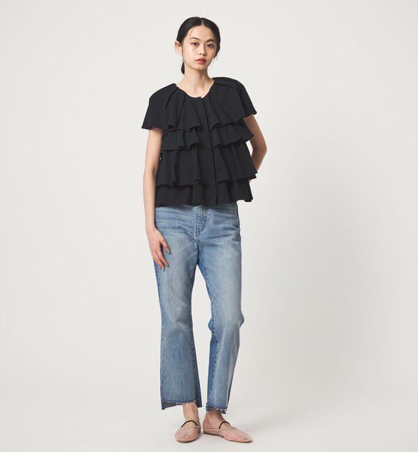 EMMEL REFINES「＜EMMEL REFINES＞EM ティアードフリル カットソー トップス」|Tシャツ・カットソー|