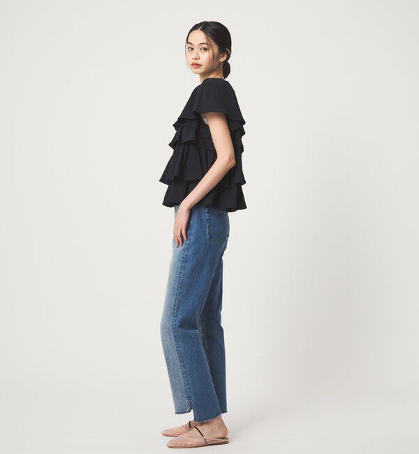 EMMEL REFINES「＜EMMEL REFINES＞EM ティアードフリル カットソー トップス」|Tシャツ・カットソー|