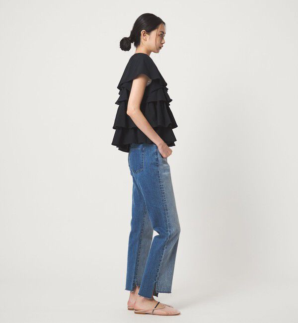 EMMEL REFINES「＜EMMEL REFINES＞EM ティアードフリル カットソー トップス」|Tシャツ・カットソー|