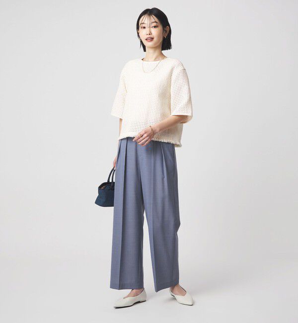 UNITED ARROWS green label relaxing「ラティス ツイードライク プルオーバー」|シャツ・ブラウス|