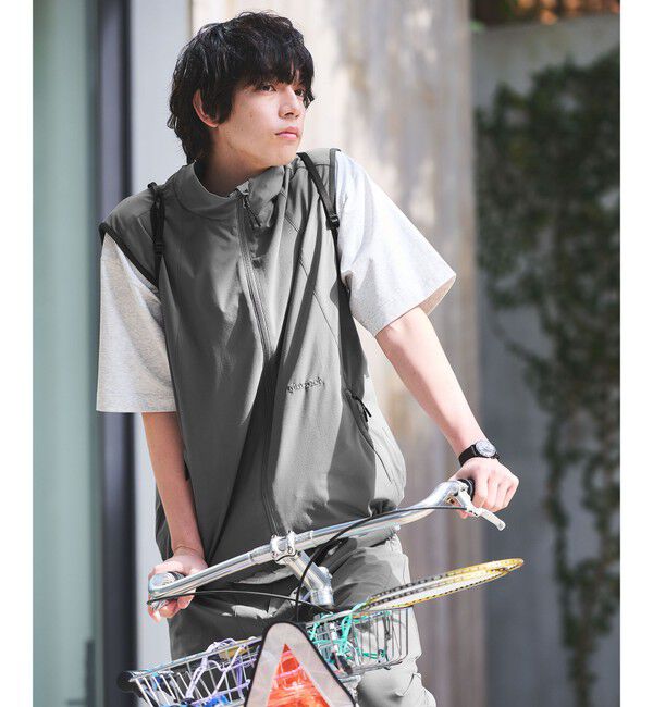 UNITED ARROWS green label relaxing「【別注】＜Marmot＞A2 ウィンド シェル ベスト -4WAYストレッチ・はっ水-」|ベスト・ジレ|DK.GRAY