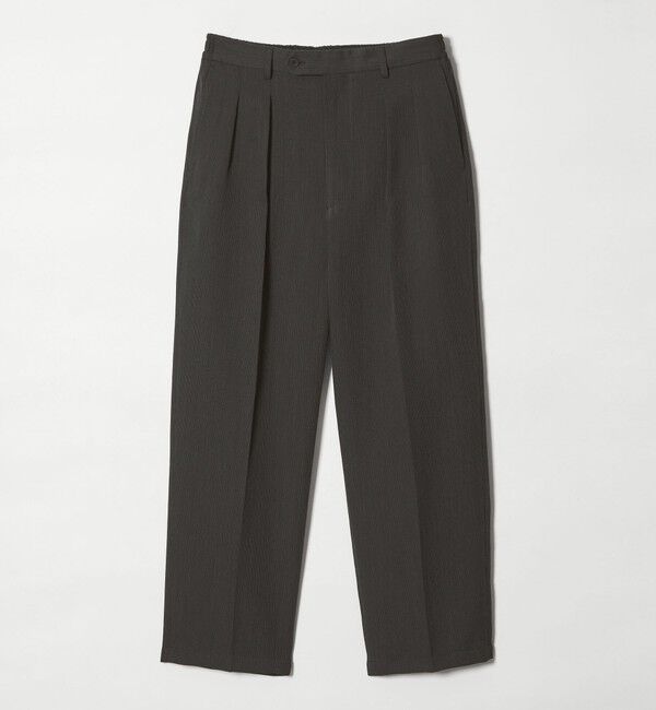 STEVEN ALAN「＜Steven Alan＞ PE/L BCR イン ツープリーツ ドレス トラウザーズ ハーフイージーII」|スラックス|BLACK