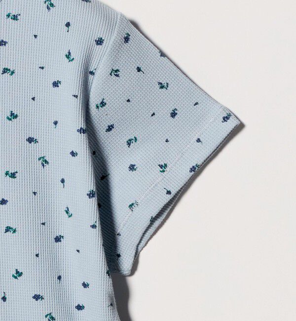 BEAUTY&YOUTH UNITED ARROWS「フラワー ワッフル ショートスリーブTシャツ」|Tシャツ・カットソー|