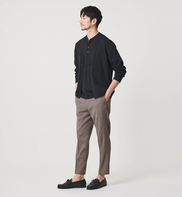 BEAUTY&YOUTH UNITED ARROWS「【WEB限定 WARDROBE SMART】フラックスライク テーパード アンクルパンツ【吸水速乾・UVカット】」|スラックス|