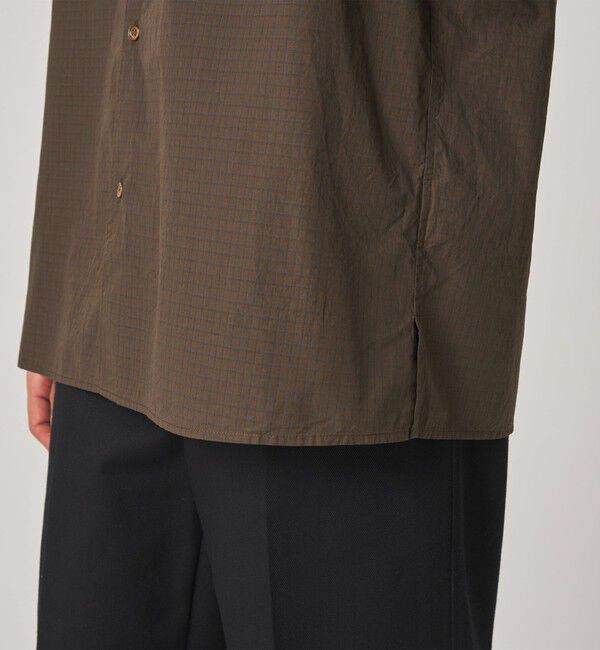 STEVEN ALAN「＜Steven Alan＞ シボチェック レギュラーカラー ショートスリーブ シャツ BOX」|シャツ・ブラウス|