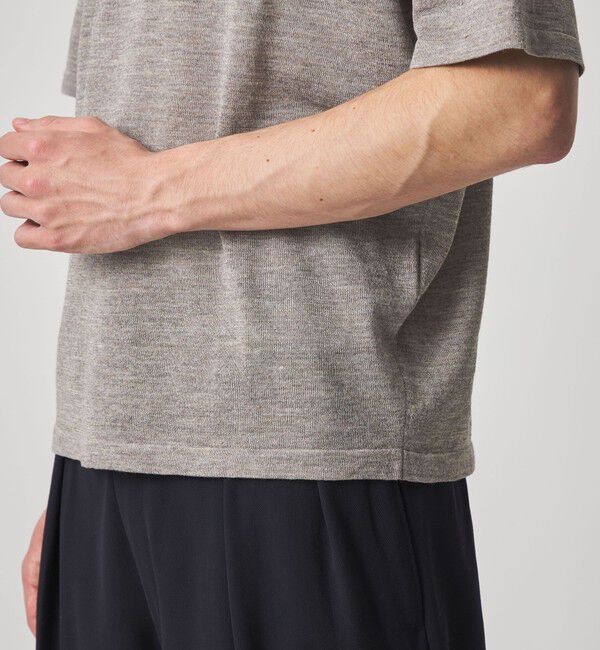 STEVEN ALAN「＜Steven Alan＞ 14G ラミー 2B ショートスリーブ ポロシャツ」|ニット・セーター|