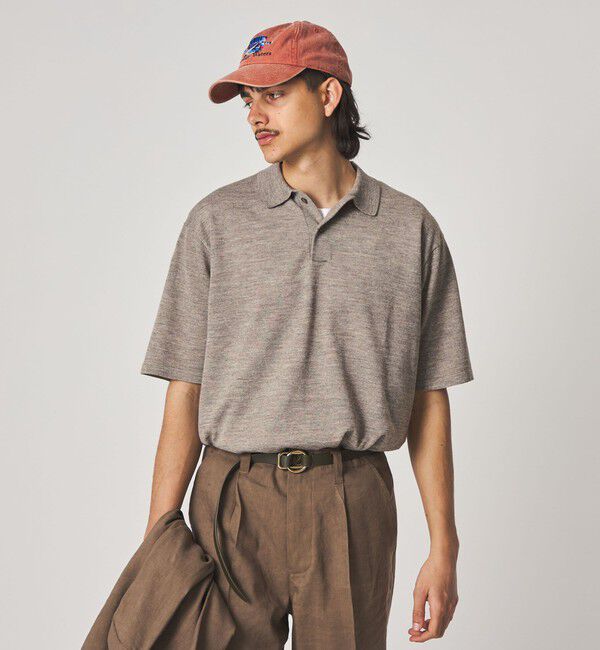 STEVEN ALAN「＜Steven Alan＞ 14G ラミー 2B ショートスリーブ ポロシャツ」|ニット・セーター|