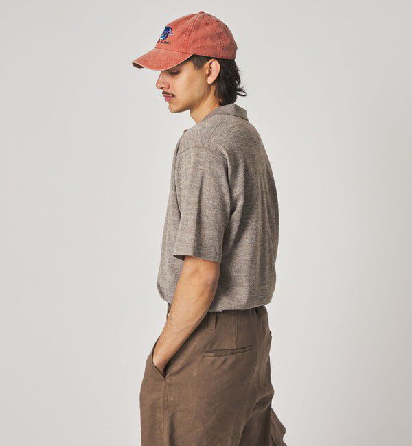 STEVEN ALAN「＜Steven Alan＞ 14G ラミー 2B ショートスリーブ ポロシャツ」|ニット・セーター|