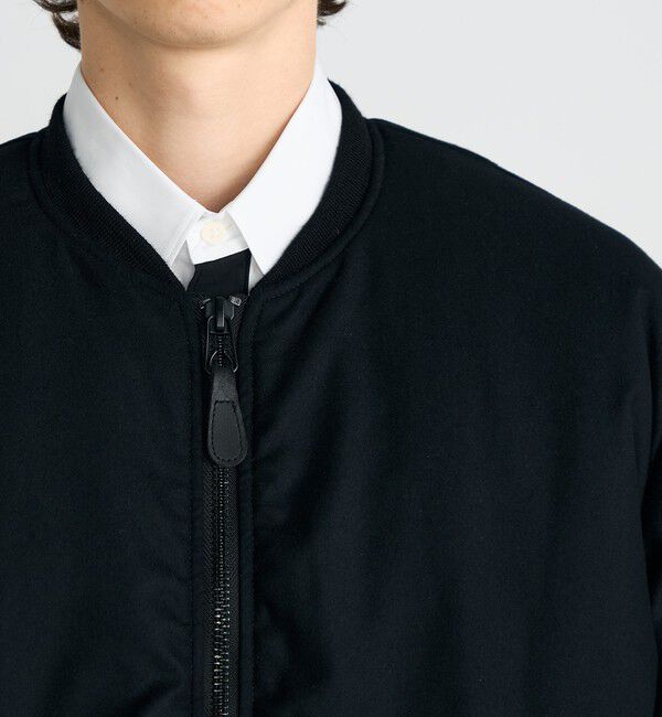 Edition「Super120's カレッジフラノ MA-1ブルゾン」|ブルゾン・スタジャン|