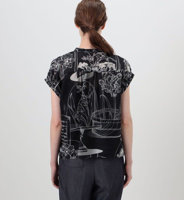 Ballsey「【別注】manipuri for Ballsey Glass dome Flower ボウタイブラウス」|シャツ・ブラウス|