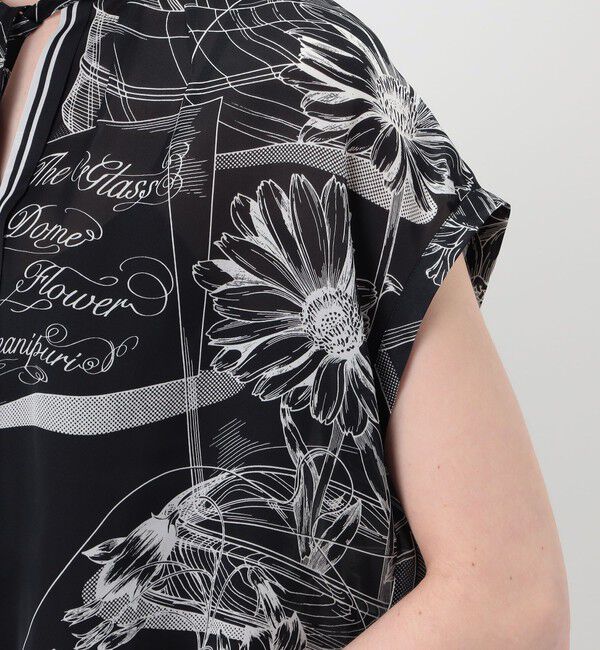 Ballsey「【別注】manipuri for Ballsey Glass dome Flower ボウタイブラウス」|シャツ・ブラウス|