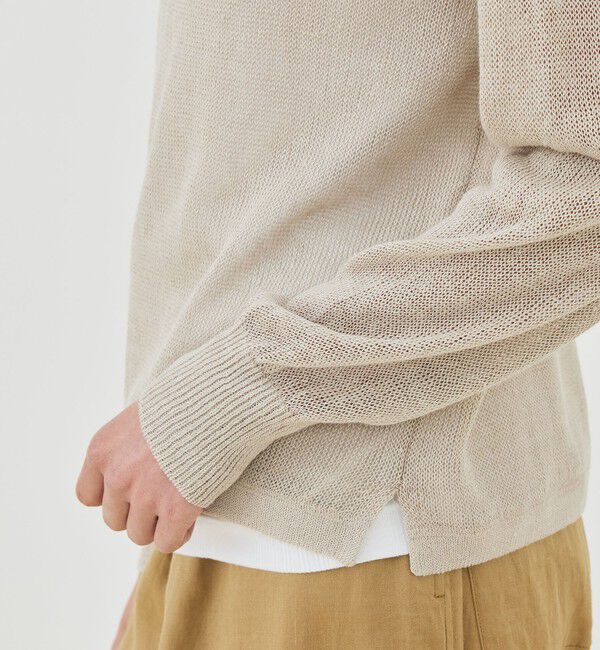 GALERIE VIE「リネンコード クルーネックプルオーバー」|ニット・セーター|