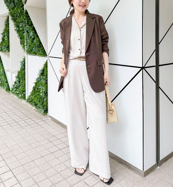 NOLLEY'S sophi「《セットアップ対応》ウォッシャブルエアリージョーゼットショートシャツ」|シャツ・ブラウス|