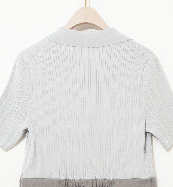 NOLLEY'S sophi「ウォッシャブルポロニットタイトスカートドッキングワンピース」|ワンピース|