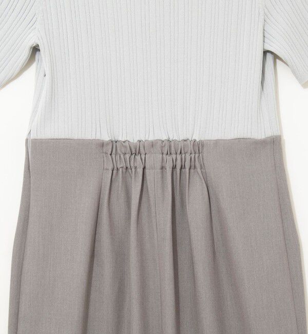 NOLLEY'S sophi「ウォッシャブルポロニットタイトスカートドッキングワンピース」|ワンピース|