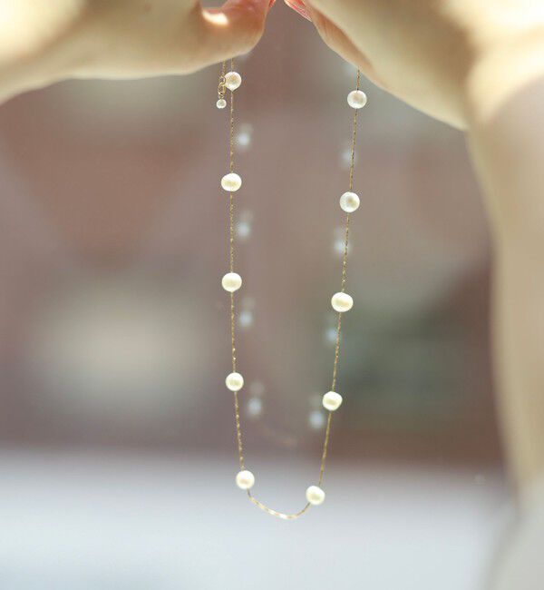 grace grace「【松葉(yuki_nol)別注】【grace grace/グラスグラス】スキップ淡水パールネックレス」|ネックレス|