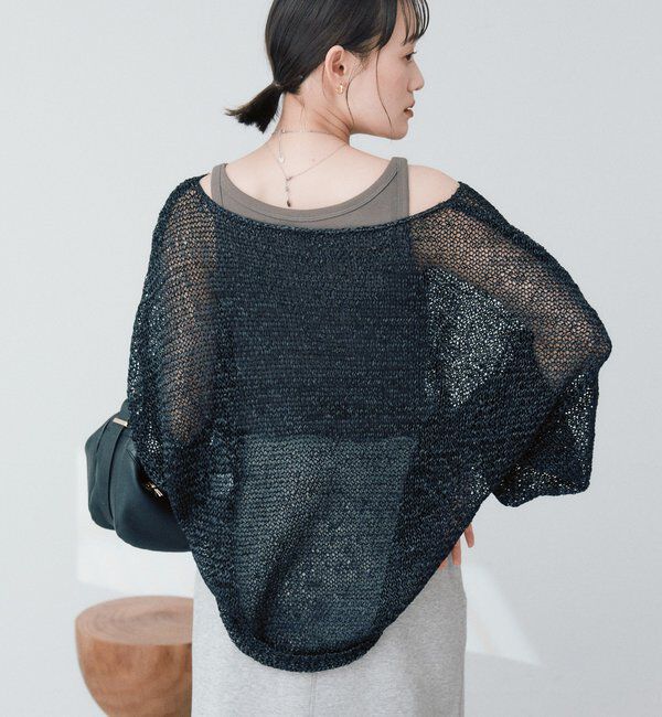  「予約【ご好評につき新色追加！】テープヤーンボートネックニット」|ニット・セーター|