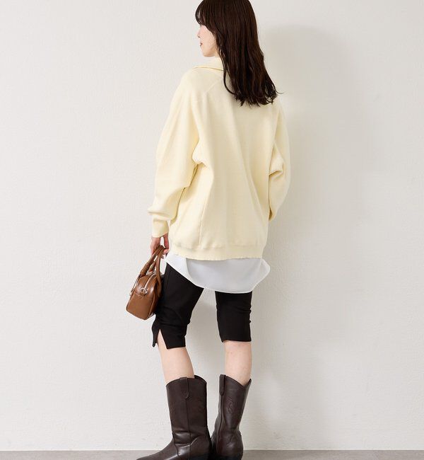  「スウェットライクヘンリーニット」|ニット・セーター|