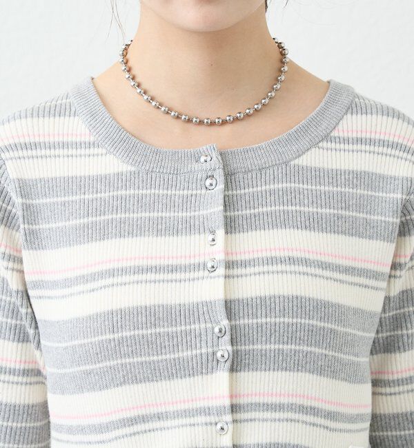  「ペプラム半袖ニット」|ニット・セーター|